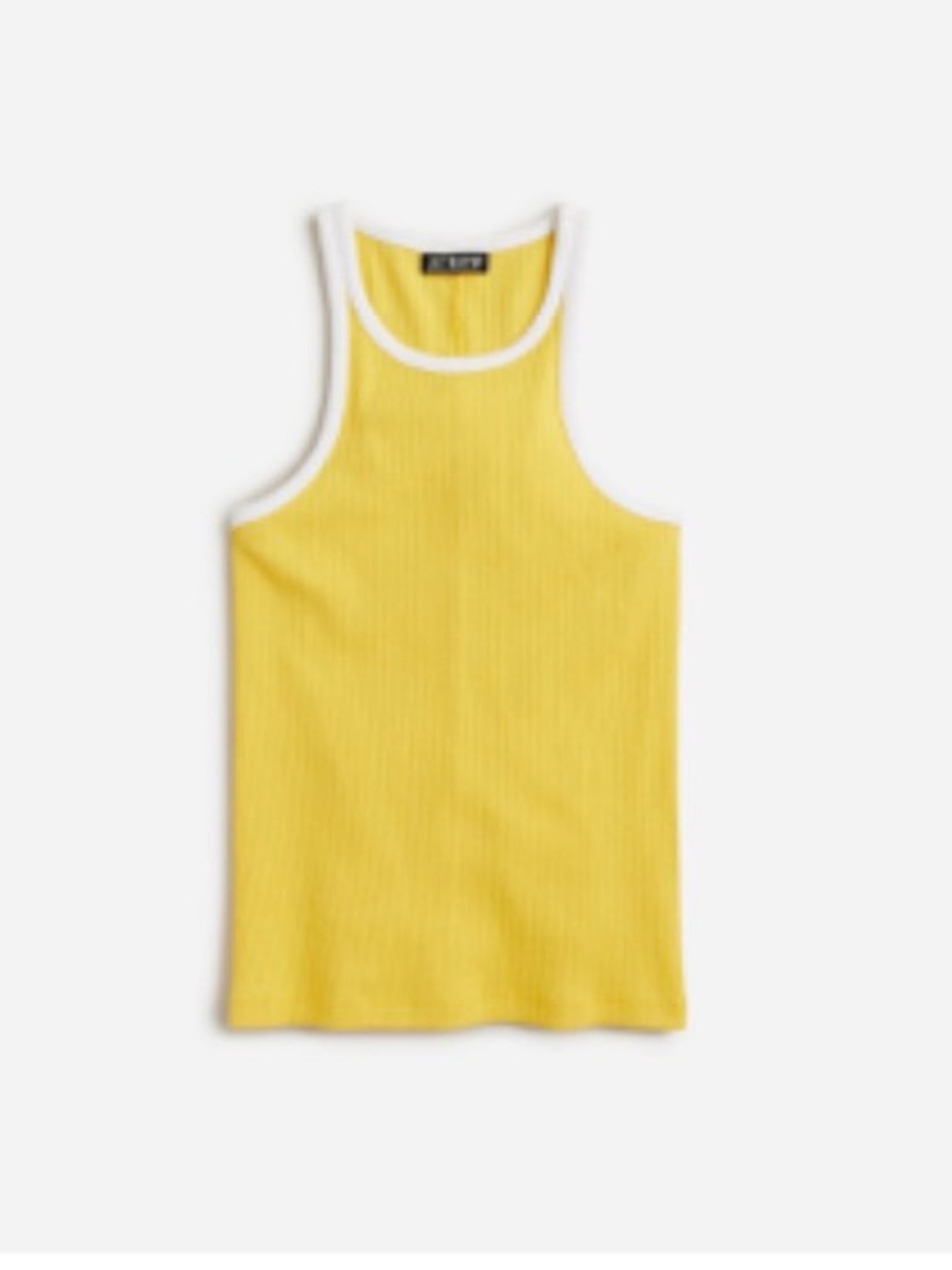 J. Crew Yellow Vintage High Neck Tank Top (M)